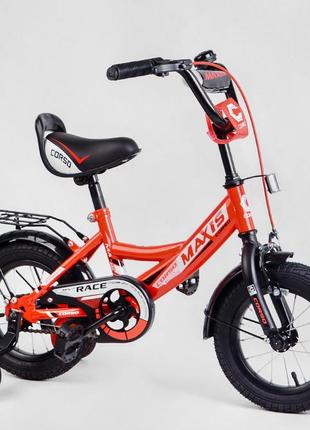 Двоколісний велосипед corso maxis 12 дюймів, 12321 червоний1 фото