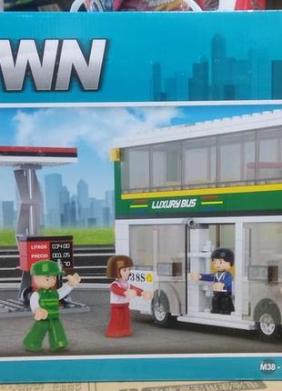 Конструктор sluban "город" (m38-b0331) двухэтажный автобус 403 детали