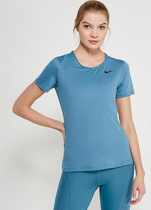 Футболка женская nike pro women's short-sleeve training top