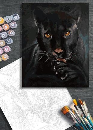 Картина по номерам чорна пантера mel-0203 melmil