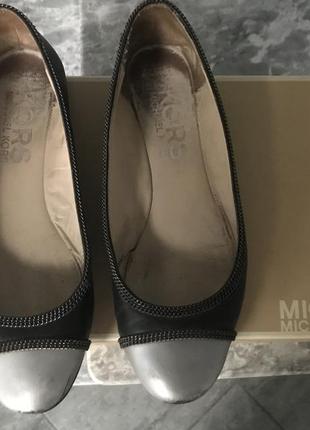 Michael michael kors черные кожаные балетки р 36.5 -374 фото