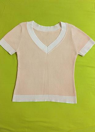 Бонус!! до будь-якої покупці від 300 грн!! футболка локшина з v-подібним вирізом