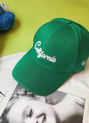 Кепка  california зелена