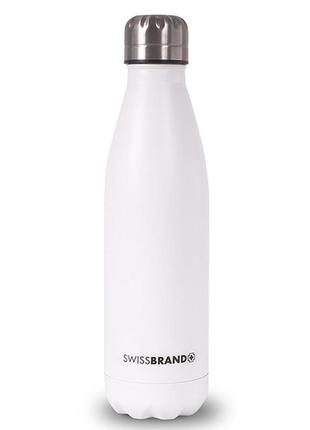 Фляга для напоїв swissbrand fiji 500 ml white (swb_tabtt999u)