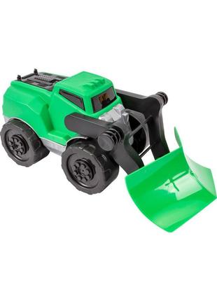 Іграшкова машинка "грейдер" технок 8560txk (зелений)1 фото