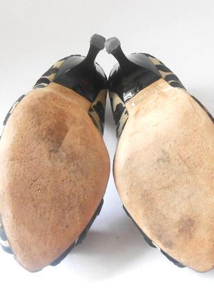Стильные туфли с открытым носком от бренда bourne, р.37-38 код t37367 фото